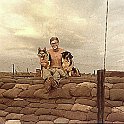 Scott Krueger with "Booger" (left) and "Sydney" (right). Bu Dop sometime in 1970.